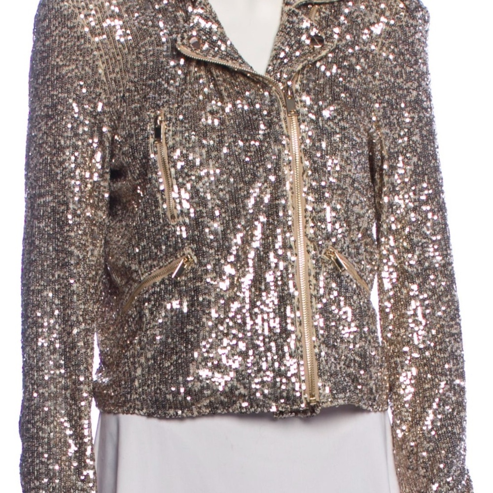 Generation Love Sequin Jacket in Gold